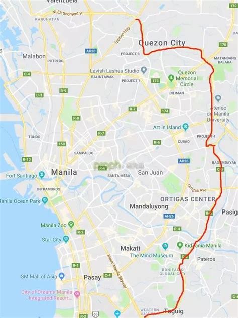 pasig palengke google map|Makati to Pasig City .